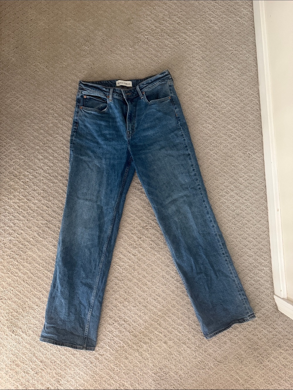 Denim Forum 90s curve-fit hi-rise boot cut jeans